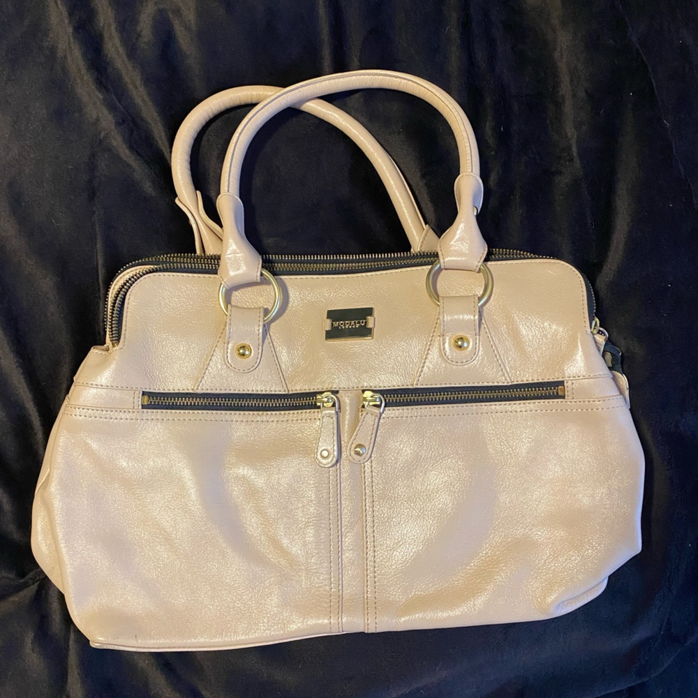 Modalu “pippa” bag, pale pink/cream